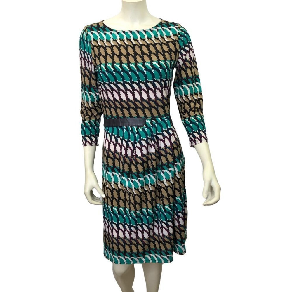 ALEX MARIE BOAT NECK 3/4 SLEEVES DDRESS SZ SM